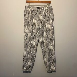 [Express] Snake Print Ankle High Rise Dress Pants